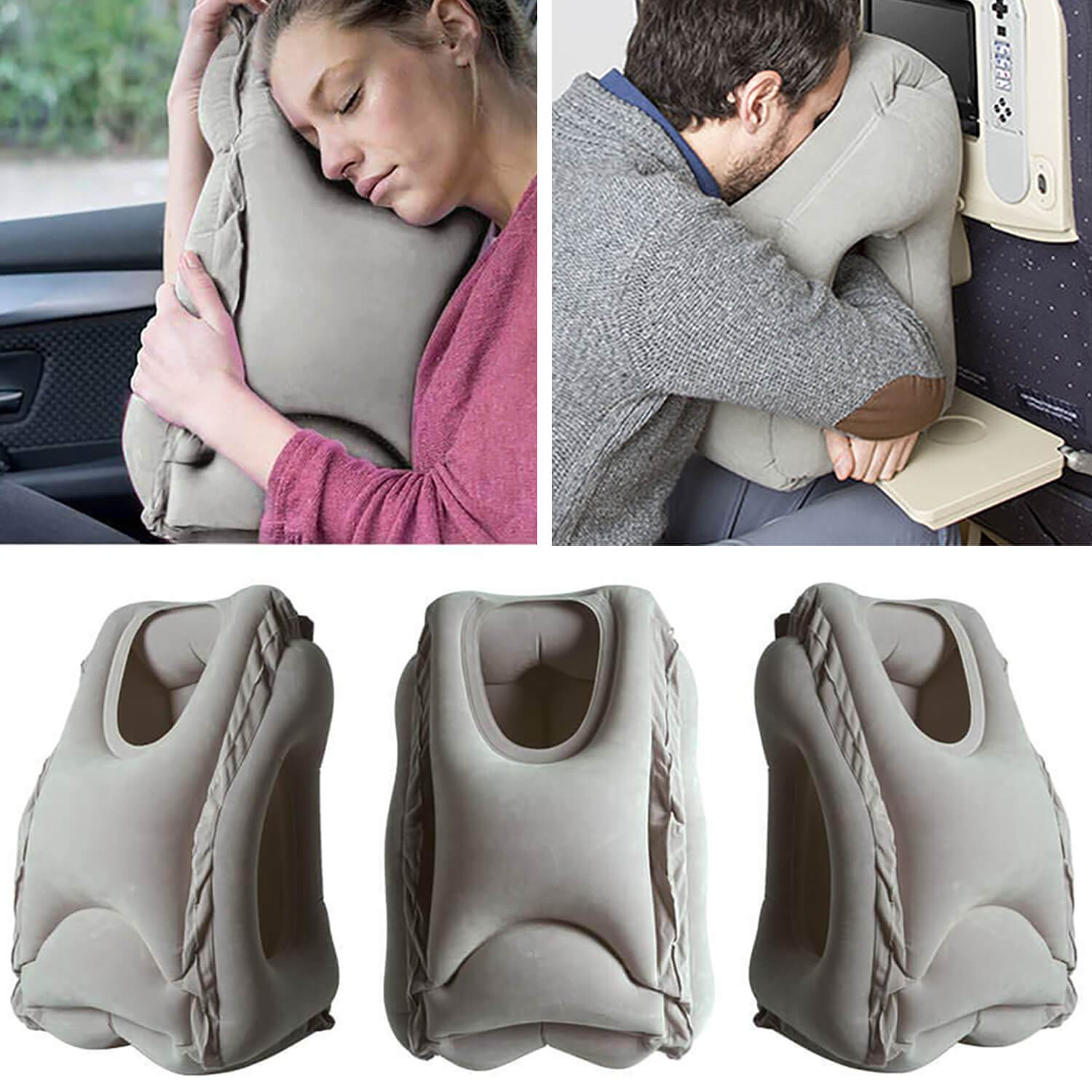 Inflatable Seat Cushion - Travel Seat Cushion for Wheelchair, Airplane,  Car